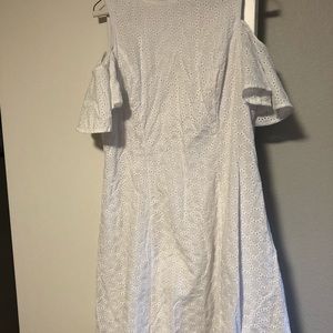 White Maggy London off the shoulder dress